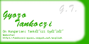 gyozo tankoczi business card